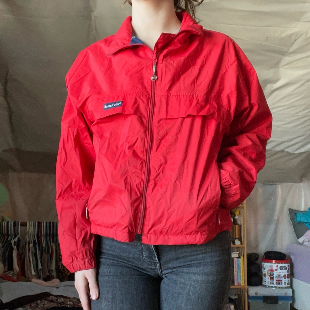 ❤️ Helley Hansen Rain Jacket, Women’s Red Jacket, Vibrant Red Jacket, Small
